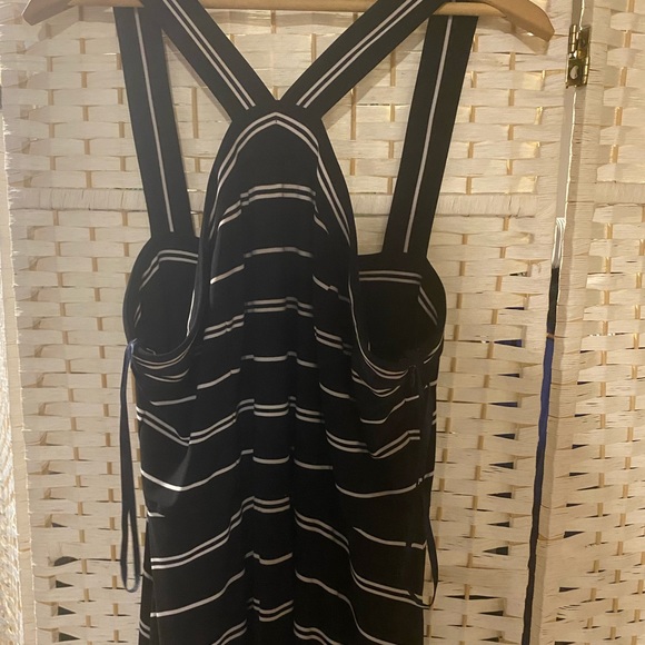 Tommy Hilfiger Black and White Striped Dress Size 12 - Picture 7 of 14